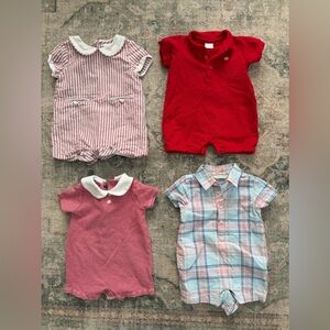 Boy Rompers Edgehill Collection & Janie and Jack 0-3 mo